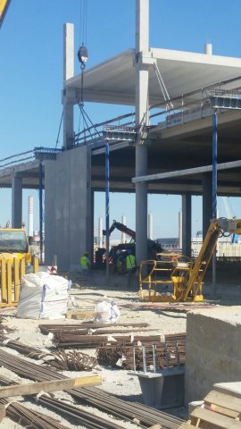 new cruise terminal first external wall panels 2